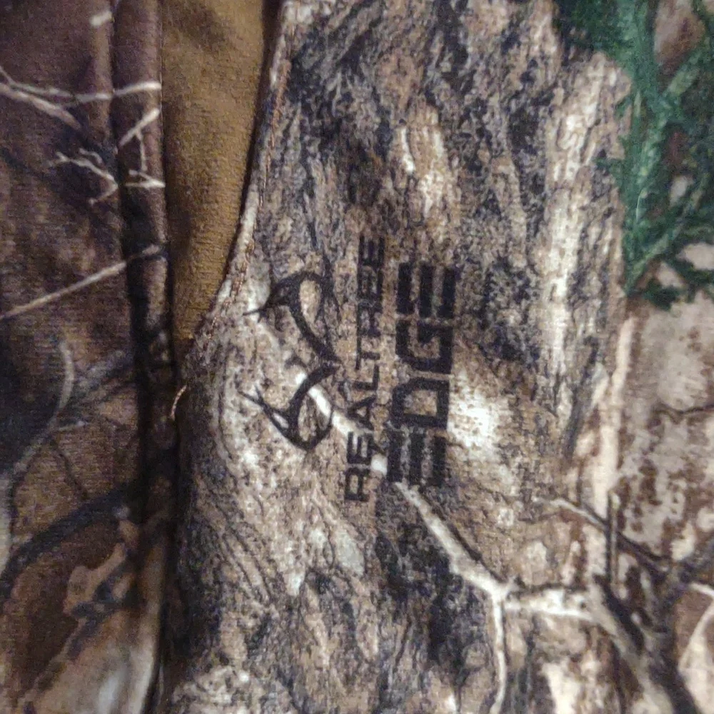 Lincoln‎ Outfitters Mens Medium Realtree Edge 2 Piece Camo Coat/Bib Overalls